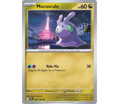 Mucuscule Pv 60 066/86 - Carte Commune Reverse - Méga-Évolution Chaos Ascendant