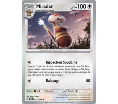 Miradar Pv 100 071/86 - Carte Commune Reverse - Méga-Évolution Chaos Ascendant