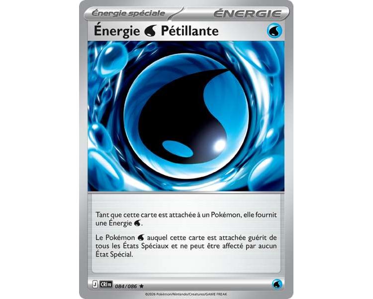 Énergie Spéciale Eau Pétillante 84/86 - Carte Rare Reverse - Méga-Évolution Chaos Ascendant