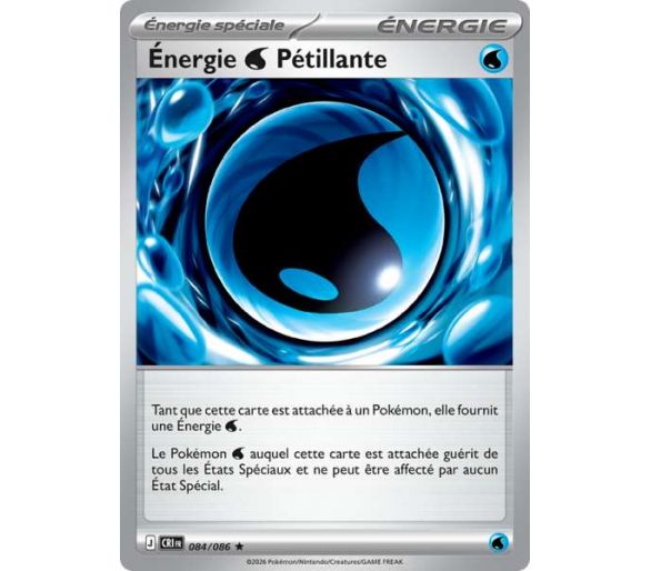 Énergie Spéciale Eau Pétillante 84/86 - Carte Rare Reverse - Méga-Évolution Chaos Ascendant