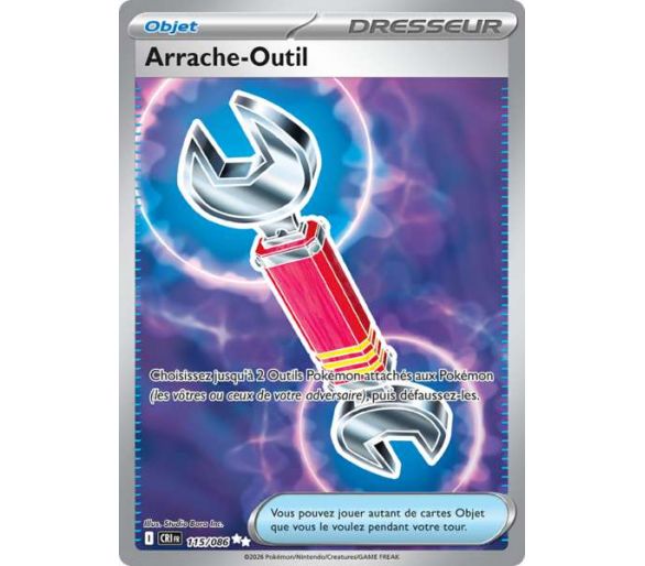 Objet Arrache-Outil 115/86 - Carte Secrète Ultra Rare - Méga-Évolution Chaos Ascendant