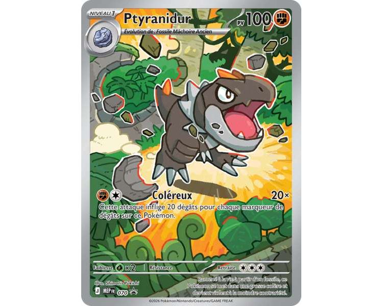 Ptyranidur Pv 100 - MEPFR 070- Carte Promotionnnelles - Méga-Évolution