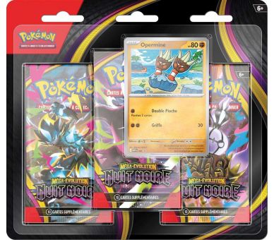 Pack de 3 Boosters - Méga-Évolution – Nuit Noire - FR