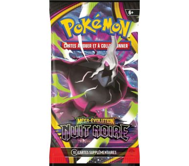 1 Booster sous blister Pokémon - Méga-Évolution – Nuit Noire - FR