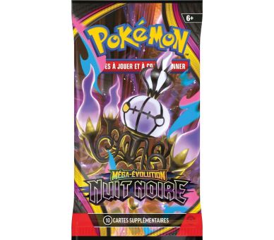 1 Booster sous blister Pokémon - Méga-Évolution – Nuit Noire - FR