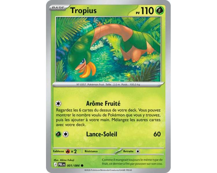 Tropius Pv 110 001/084- Carte Commune - Méga-Évolution Nuit Noire