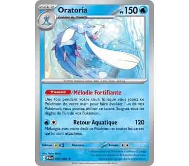 Oratoria Pv 150 020/084 - Carte Rare Reverse - Méga-Évolution Nuit Noire