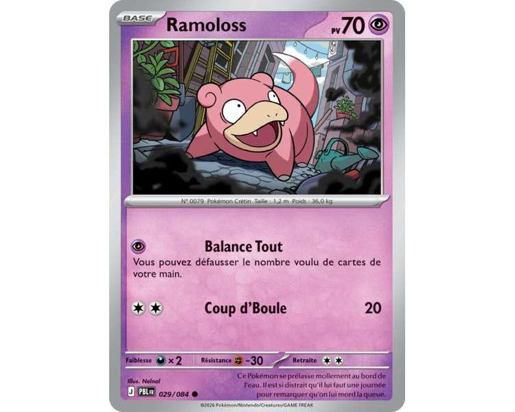 Ramoloss Pv 70 029/084 - Carte Commune Reverse - Méga-Évolution Nuit Noire