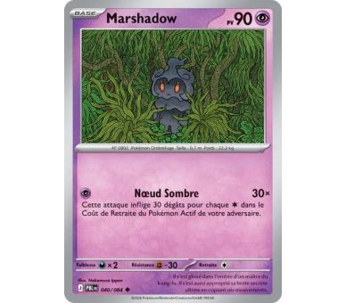 Marshadow Pv 90 040/084 - Carte Peu Commune Reverse - Méga-Évolution Nuit Noire