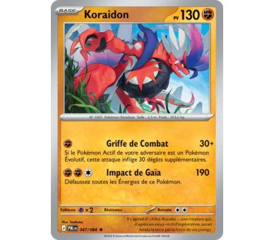 Koraidon Pv 130 047/084 - Carte Rare Holographique - Méga-Évolution Nuit Noire