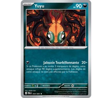 Yuyu Pv 90 059/084 - Carte Rare Holographique - Méga-Évolution Nuit Noire