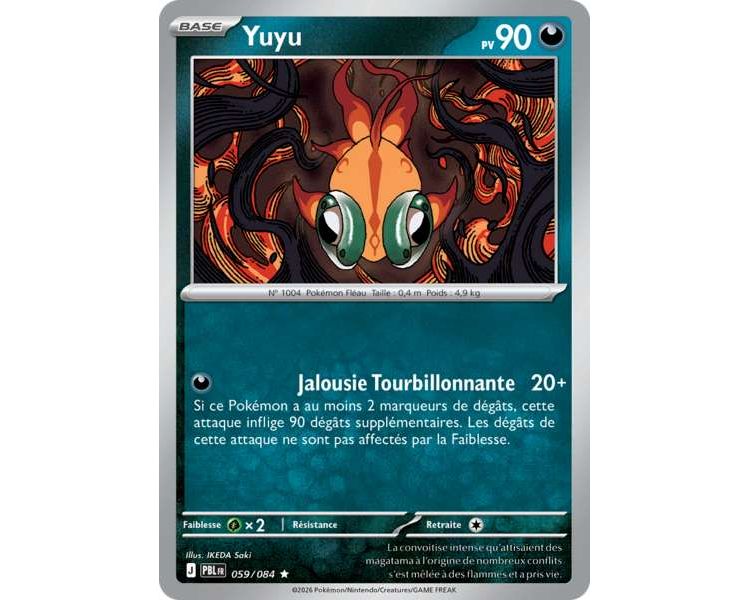 Yuyu Pv 90 059/084 - Carte Rare Holographique - Méga-Évolution Nuit Noire