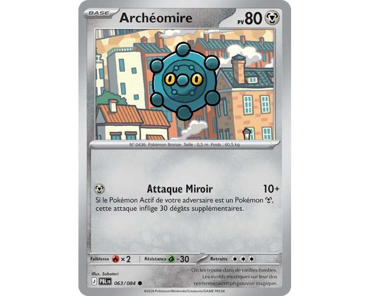 Archéomire Pv 80 063/084 - Carte Commune Reverse - Méga-Évolution Nuit Noire