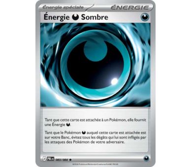 Énergie Obscurité Sombre 083/084 - Carte Rare Reverse - Méga-Évolution Nuit Noire