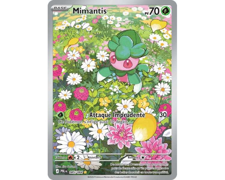 Mimantis Pv 70 085/084 - Carte Illustration Rare - Méga-Évolution Nuit Noire