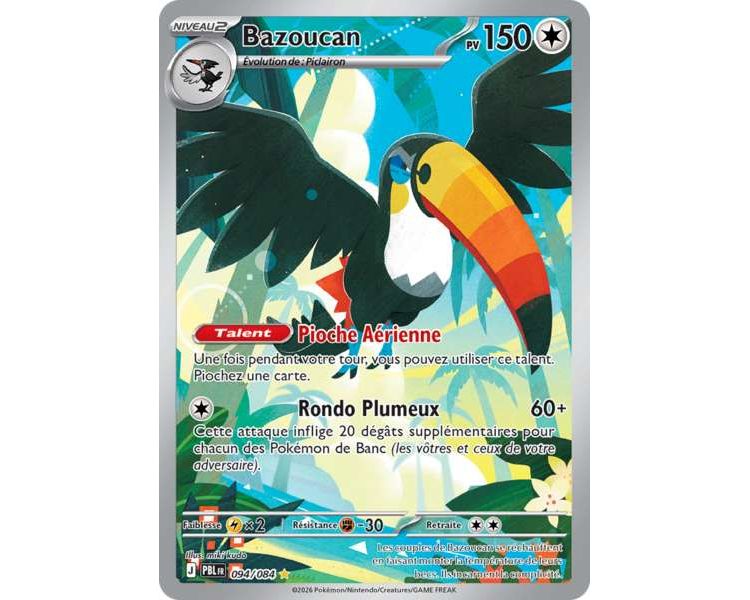 Bazoucan Pv 150 094/084 - Carte Illustration Rare - Méga-Évolution Nuit Noire
