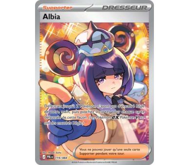 Dresseur Albia 109/084 - Carte Ultra Rare - Méga-Évolution Nuit Noire