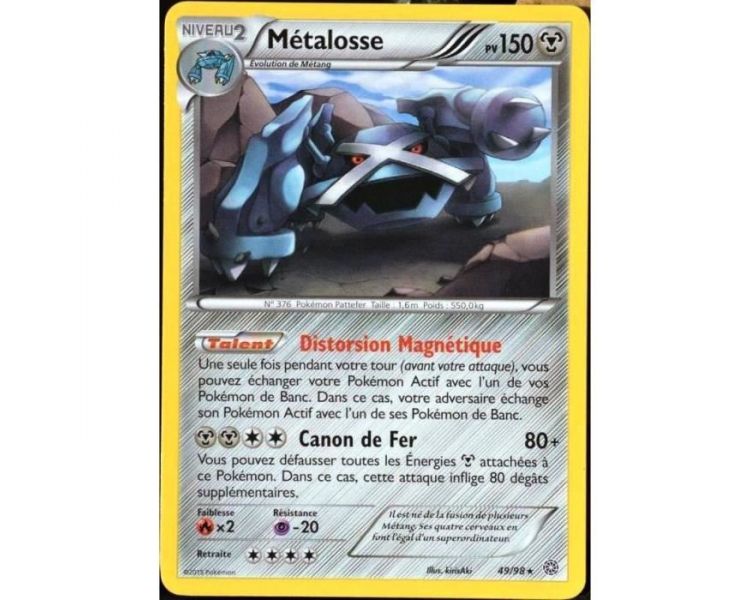 Carte Pokémon Métalosse pv 150 - 49/98