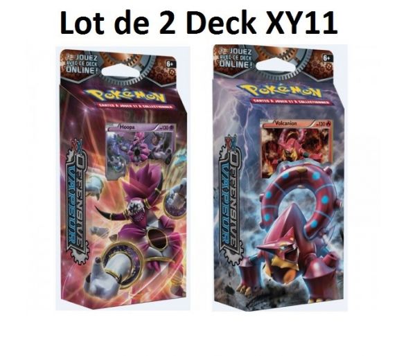 Discount Pokémon Lot de 2 starter Deck XY11 Volcanion + Hoopa : Offensive Vapeur VF Neuf