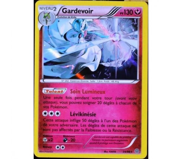 Carte Pokemon Gardevoir holographique pv130 - 54/98