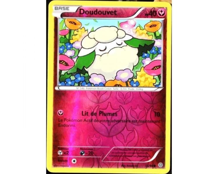 Carte Pokémon Doudouvet reverse pv 40 - 55/98