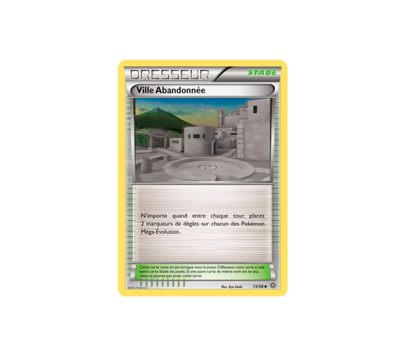 Carte Pokemon Dresseur Ville Abandonnée reverse 73/98