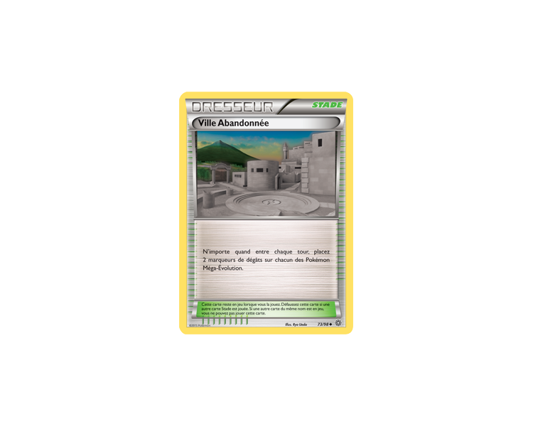 Carte Pokemon Dresseur Ville Abandonnée reverse 73/98