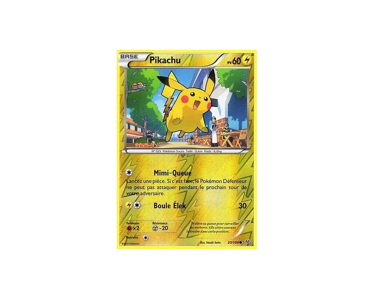 Pikachu 60 PV - 20/108 REVERSE XY06