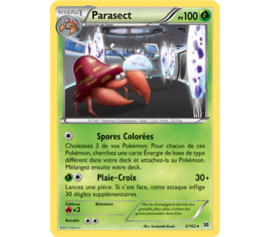 Carte Pokemon Parasect pv 100 - 2/162