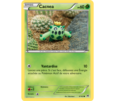 Carte Pokemon Cacnea pv 60 - 4/162