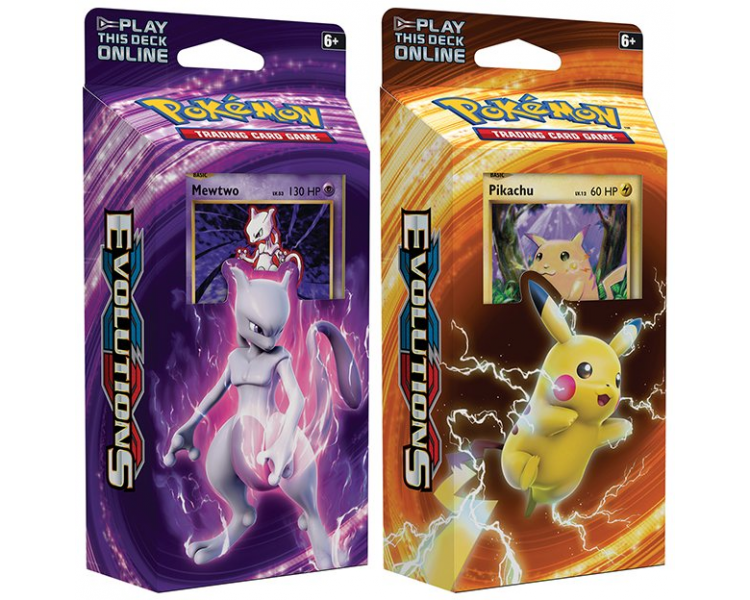 Lot de 2 Starter Deck Pokémon XY12 Evolutions "Pikachu + Mewtwo" En VF