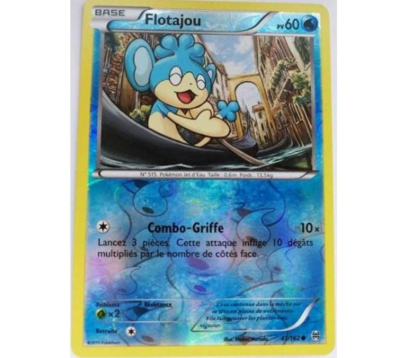 Flotajou Pv 60 Carte Reverse Commune - 41/162 - XY08