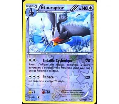 Etouraptor Pv 140 Carte Reverse Rare - 127/162 - XY08