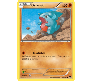Griknot Carte Commune Pv 70 - 68/122 - XY9