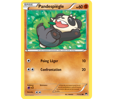 Pandespiègle Carte Commune Pv 60 - 71/122 - XY9