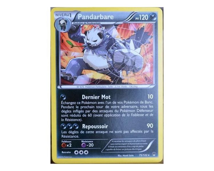 Pandarbare Carte Rare Pv 120 - 75/122 - XY9