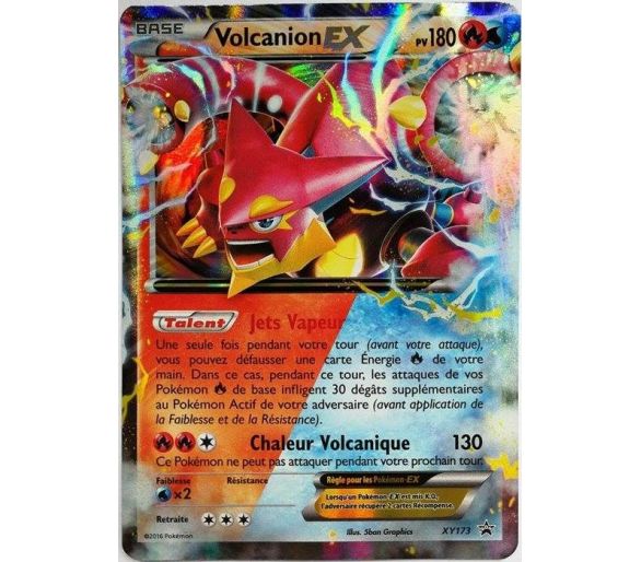 Volcanion EX Pv 180 - XY173 - Etoile Promo - Type Double Energie