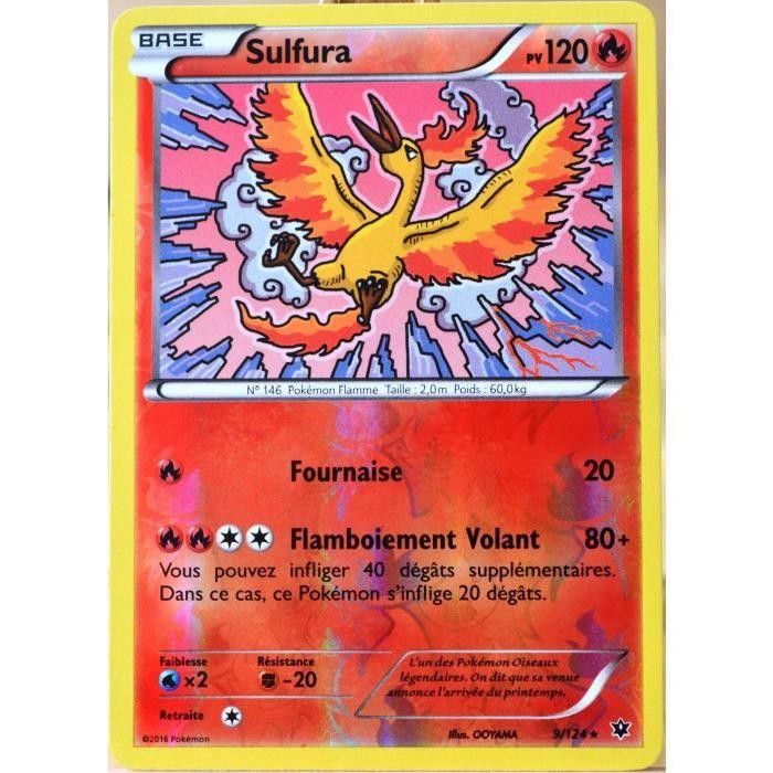 Sulfura 120pv 9//124 XY Impact des Destins Carte Pokemon Rare neuve fr
