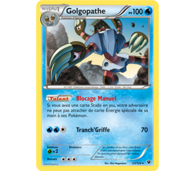 Golgopathe Carte Rare Pv 130 - 23/124 - XY10