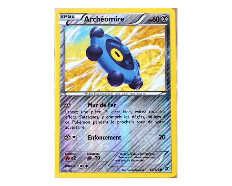 Archéomire Carte Reverse Commune Pv 60 - 60/124 - XY10