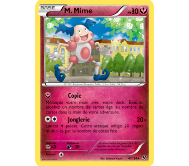 M. Mime Carte Rare Pv 80 - 67/124 - XY10