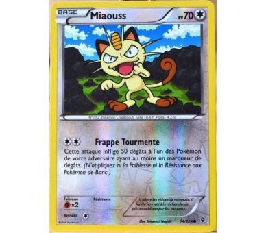 Miaouss Carte Reverse Commune Pv 70 - 74/124 - XY10