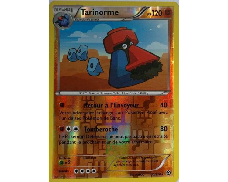 Tarinorme Carte Reverse Rare 120 Pv - 55/114 - XY11