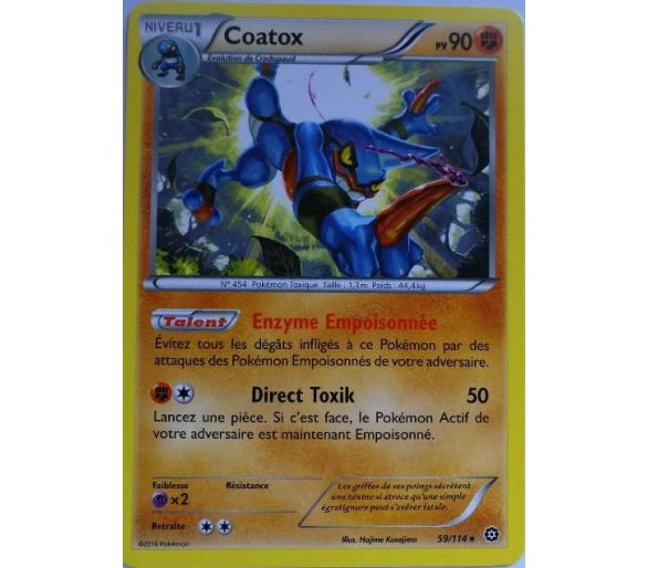 Coatox Carte Rare 90 Pv - 59/114 - XY11