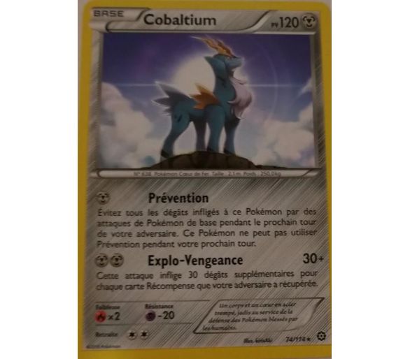 Cobaltium Carte Rare 140 Pv - 74/114 - XY11