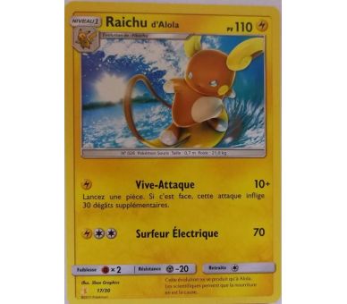 Raichu d'Alola Pv 110 Carte Pokémon