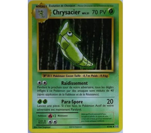 Chrysacier Carte Peu Commune 70 Pv - XY12 - 4/108