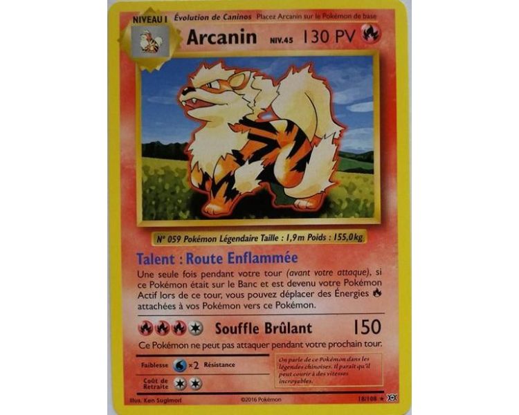 Arcanin Carte Rare 130 Pv - XY12 - 18/108
