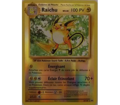 Raichu Carte Reverse Rare 100 Pv - XY12 - 36/108