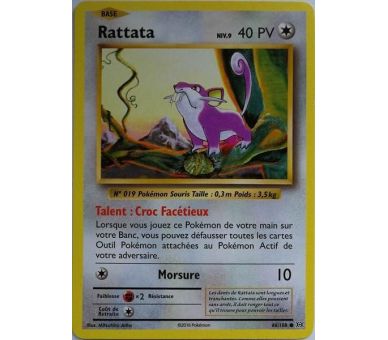 Rattata Carte Commune 40 Pv - XY12 - 66/108